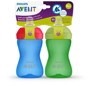 Philips Avent 10oz My Grippy Sippy Cup 2pk - Blue/Green