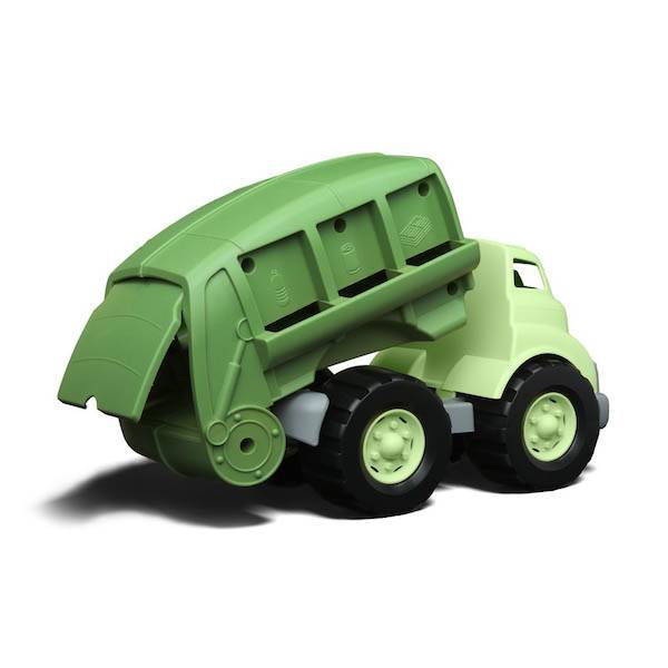 green toys recycling truck green