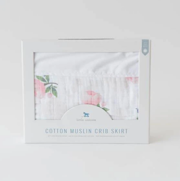 Little unicorn crib skirt 2025