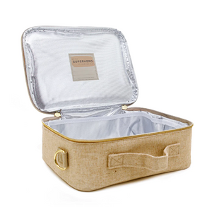 soyoung raw linen lunch box - sunkissed