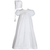 little things mean a lot girls 25" split panel cotton christening gown