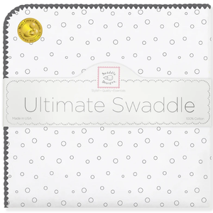 swaddle designs ultimate swaddle blanket soft black bubble dots