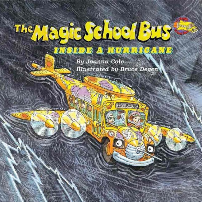 the magic school bus; inside a hurricane, paperback book