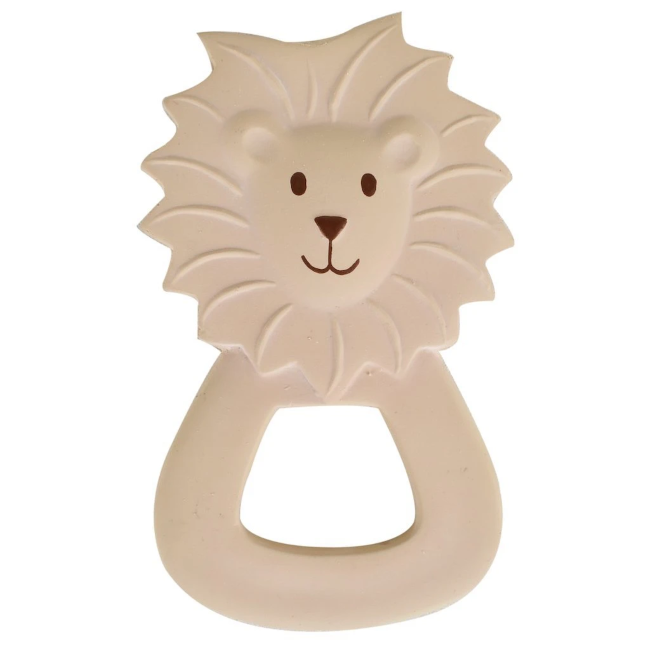 tikiri bonikka safari collection natural rubber lion teether