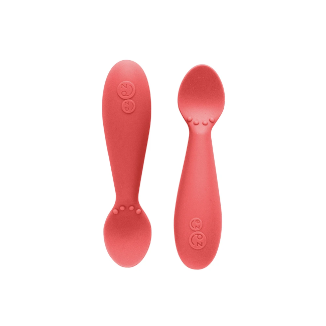 ezpz tiny spoon 2pk - coral