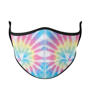 top trenz small 3-7 years kids mask - pastel tie dye