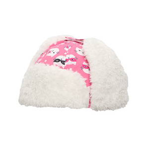 flapjacks water repellent trapper hat pink cat