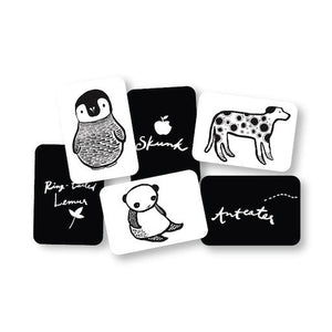 wee gallery art cards for baby - black + white collection