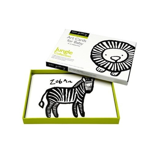 wee gallery art cards for baby - jungle collection