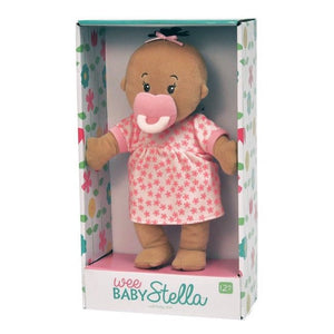 manhattan toy wee baby stella doll - pink dress