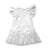 Miss Rose Sister Violet Heart Lace Dress in White