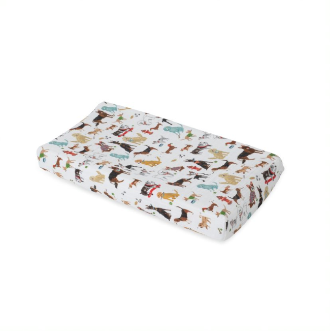 Little Unicorn Cotton Muslin Changing Pad Cover - Woof