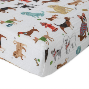 Little Unicorn Cotton Muslin Changing Pad Cover - Woof