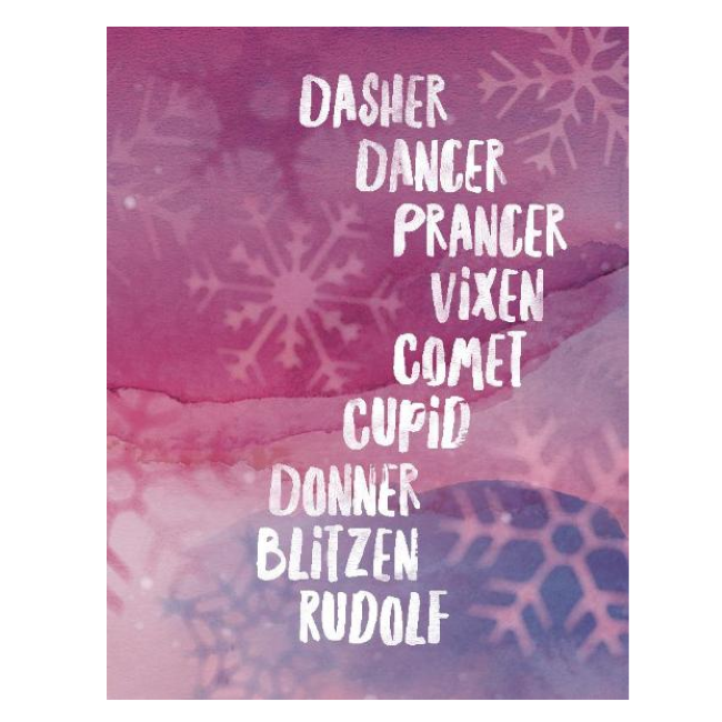 yellow bird paper greetings - reindeer verve card